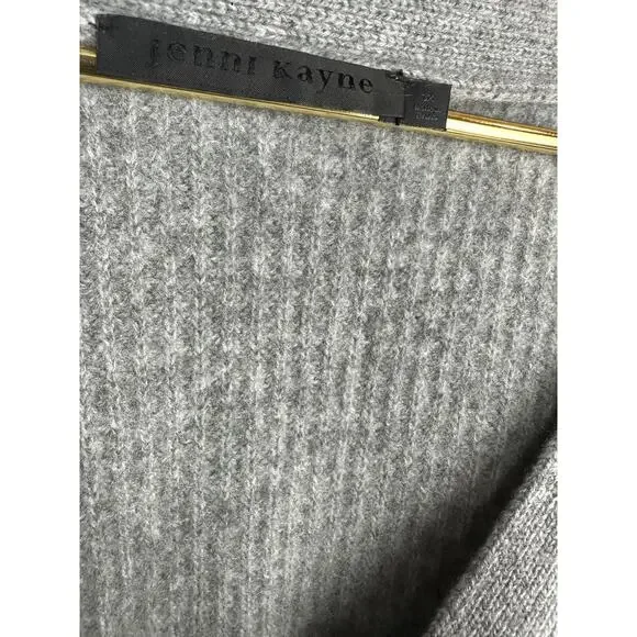 Jenni Kayne Cashmere Cocoon Cardigan Heather Grey Women’s Plus Size 1X Oversized - Picture 7 of 16